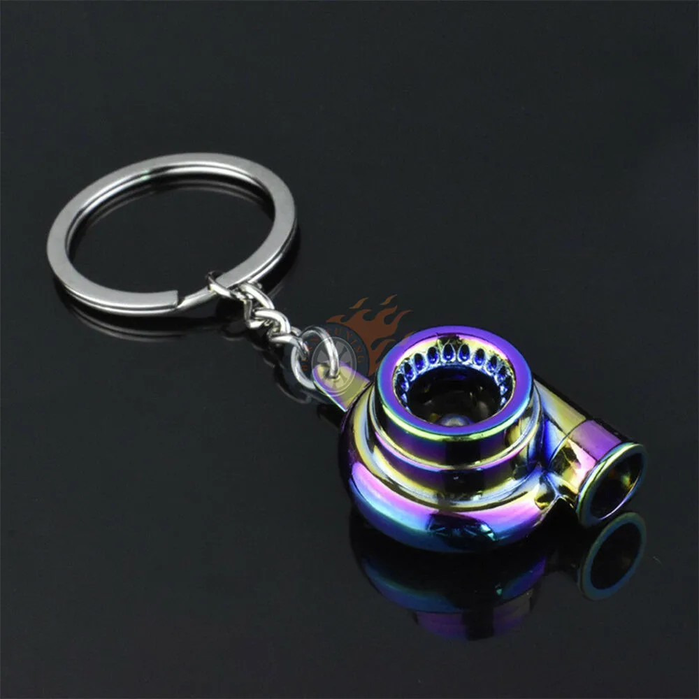 Universal Multi Color Racing Auto Part Model Keychain Zinc Alloy Car Keyring Ring Keyfob Creative Stainless Steel Accessories - Название цвета: PURPLE