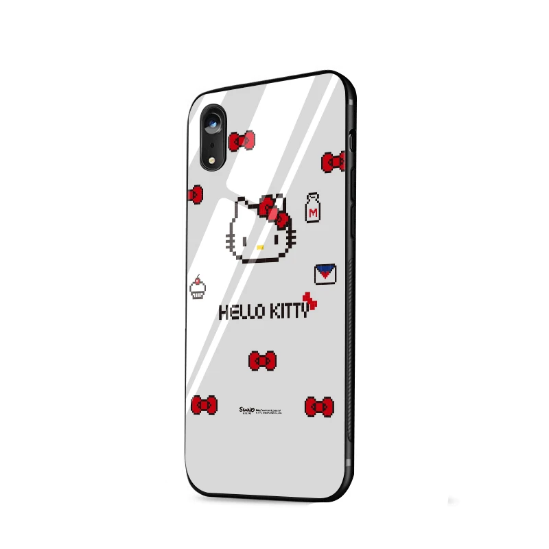 Чехол для мобильного телефона стекло для iPhone 5 5S SE 6 6s 7 8 Plus X XS Max XR чехол hello kitty Shell защита - Цвет: G11