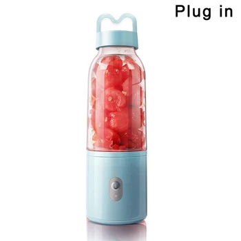 

Electric Mini Juicer Cup USB Rechargeable Plug-in Portable Fruit Vegetable Blender Mixer FOU99