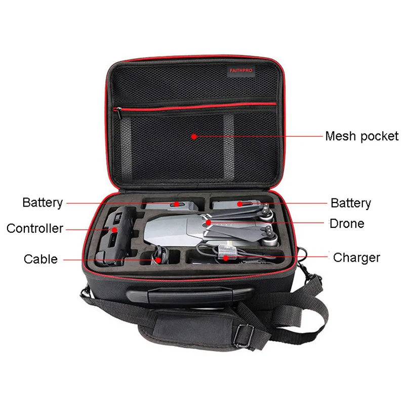 DJI Mavic Pro Hardshell водонепроницаемый наплечный Дрон сумка переносная коробка для хранения сумка для MAVIC PRO Platinum
