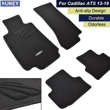4 шт. для Cadillac ATS ATS-V 2013- для леворульных автомобилей Custom Fit спереди и сзади автомобильный коврик коврики ковровое покрытие лайнер Pad