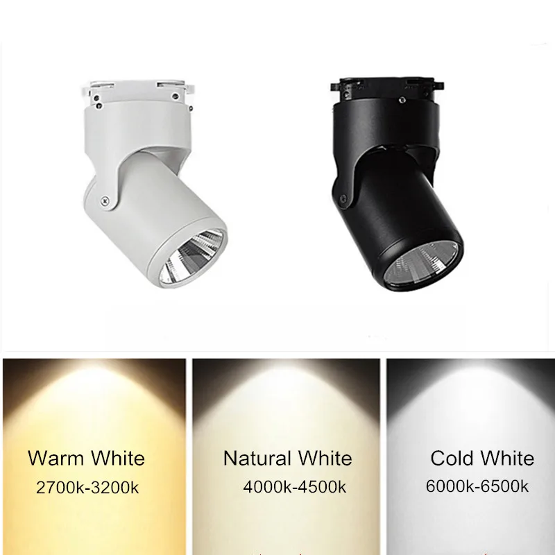 

10W 20W COB LED Track Light Spot Light Ceiling Mounted Rail Track Lamp Decorative Led Spotlight Track Lighting for Shop