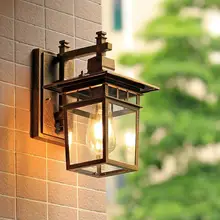 Ретро Европейский наружный настенный светильник для отеля, кафе, украшение, внутренний настенный светильник, водонепроницаемый садовый светильник