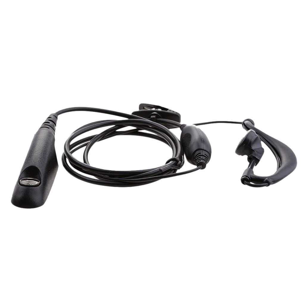 

Walkie Talkie Earphone Black Plastic Clip on For Motorola GP328 GP338 GP340