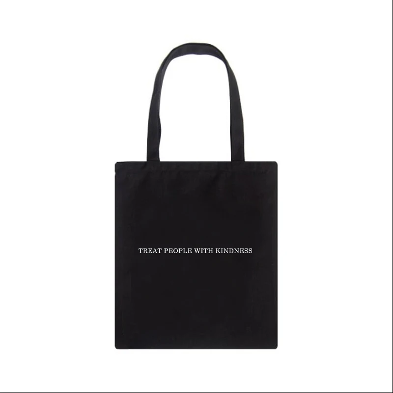 Harry-Styles-Bag Canvas Harajuku Womennew Vintage Casual Fashion Treat with Kindness-Letter