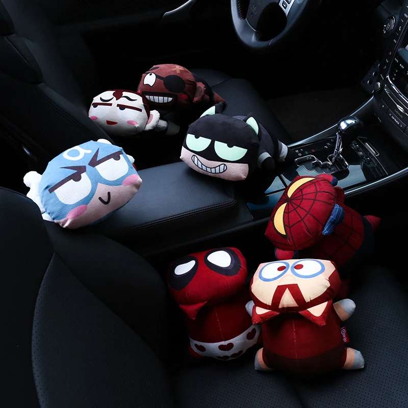 Car Air Freshener Bamboo Charcoal Bag Spiderman Super Hero Activated Carbon Odor Auto Decoration Ornaments Car Accessories