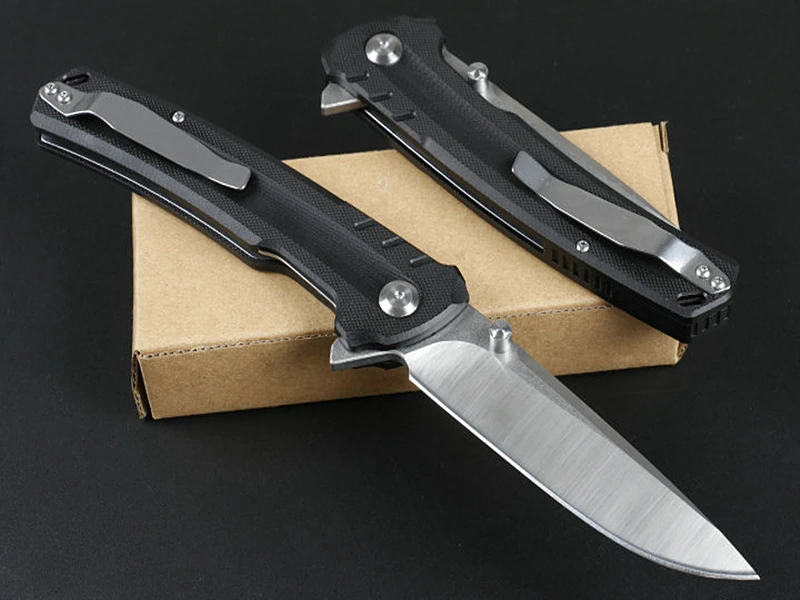 Складной нож KESIWO Карманные охотничьи ножи для кемпинга флиппер утилита D2 blade G10