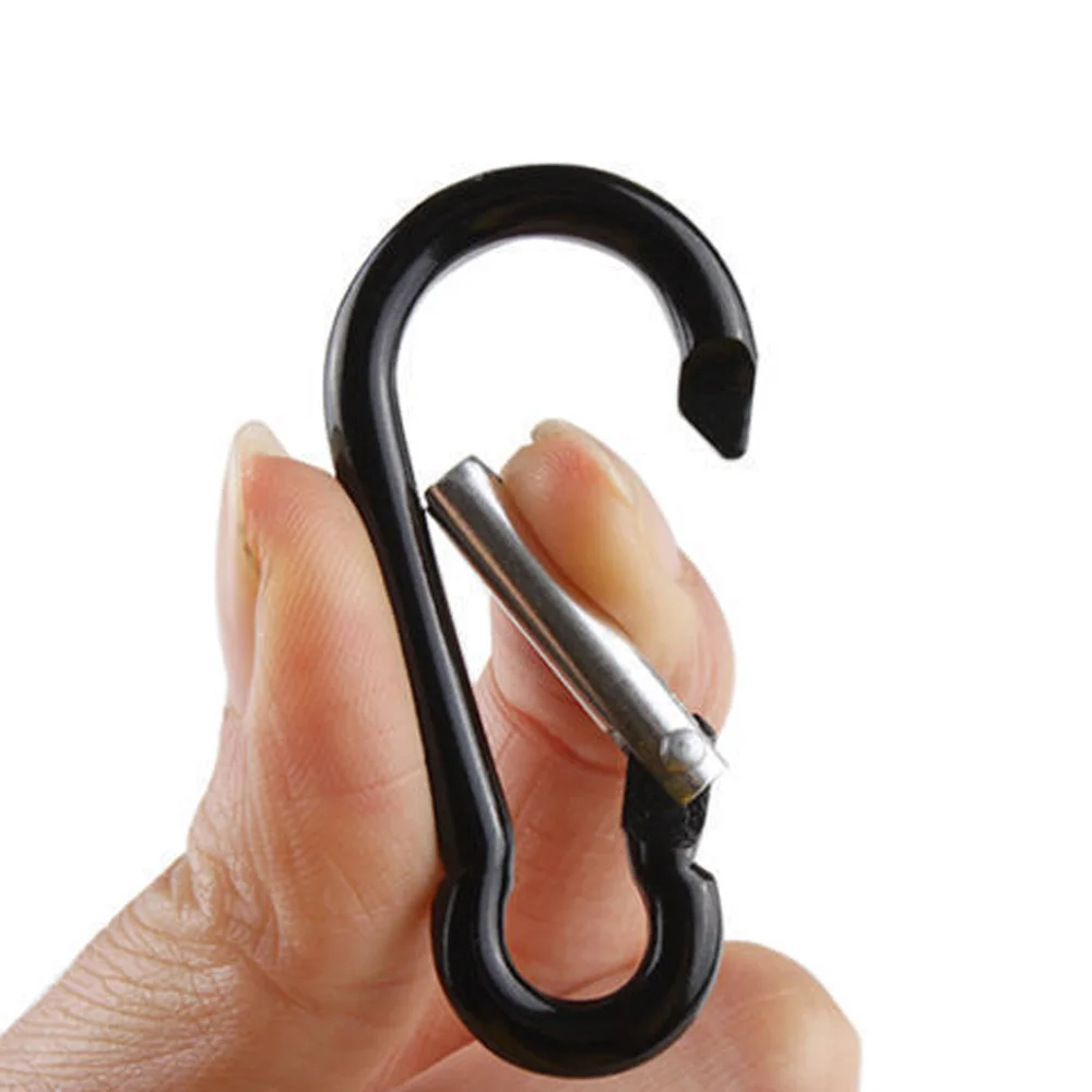 10 шт алюминиевый сплав безопасности пряжки крюк Пешие прогулки Открытый Инструмент алюминиевый сплав безопасности пряжки