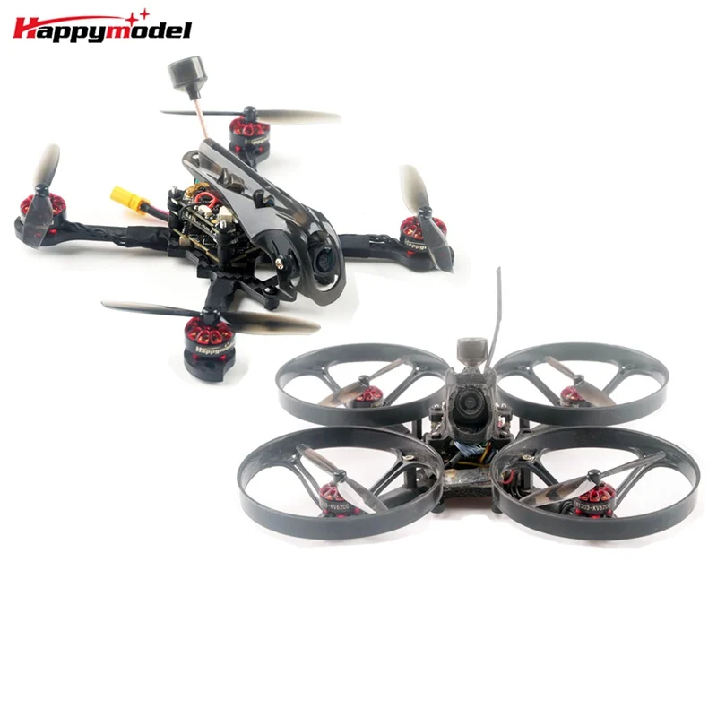 Оригинальная зубочистка Happymodel Larva X HD 125 мм F4 2-3S Whoop 2 в 1 FPV гоночный Дрон PNP BNF с Caddx Baby