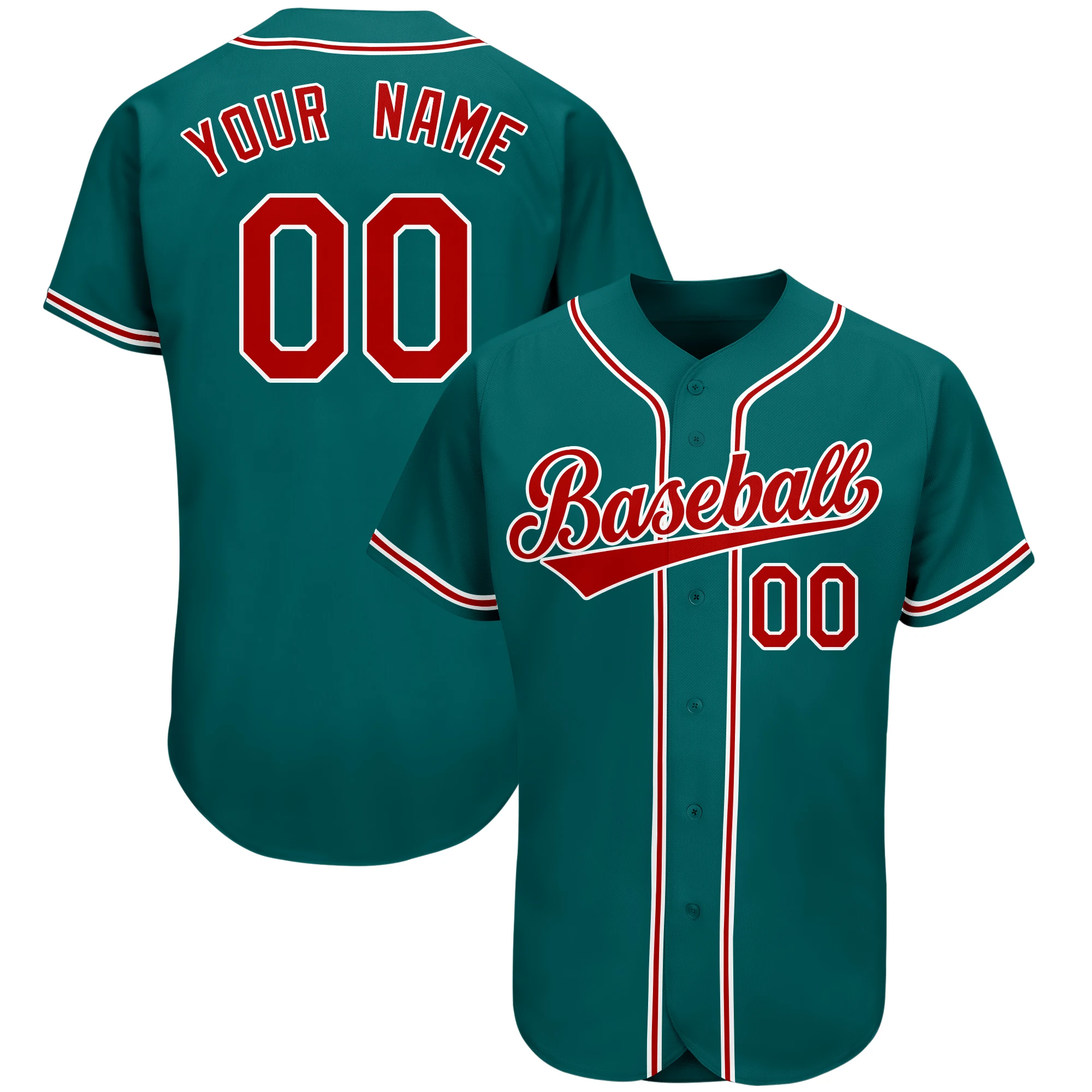 Embroidery Baseball Jerseys Sew Your Own Team Name Number Shirts Softball Game Training Clothes Outdoor Men/Teens/Women