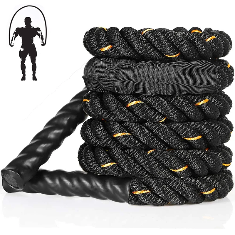

Heavy Jump Rope Battle Ropes for Men Women Total Body Workouts Power Training Improve Strength Building Muscle Skipping Rope
