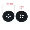11mm-38mm 4-Hole Black Resin buttons for clothing Accessory Round button Sewing Craft Garment Scrapbooking 2