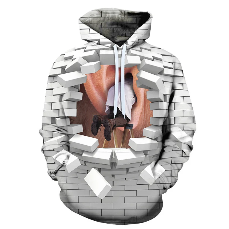 Последние 3d толстовки Толстовка Забавный принт с дырками модная хип хоп Толстовка для мужчин и женщин Топы повседневные с длинным рукавом пуловер с капюшоном 6XL