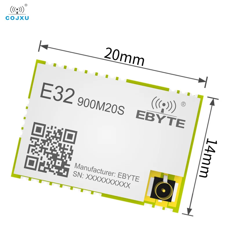 SX1276 868/915Mhz Lora Rf 무선 모듈 20dBm 장거리 5Km RF 트랜시버 SMD 스탬프 홀 Gat 안테나 Cojxu E32-900M20S