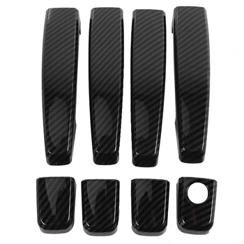 

For Opel Astra H 2004-2009 Opel Astra J 2010-2015 Vauxhall Carbon Fiber Car Door Handle Cover Trim