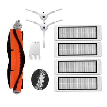 

8Pcs/set Main Side Brush HEPA Filter Replacement with Little Brush for Roborock Robot S50 S51 S55 Accessory