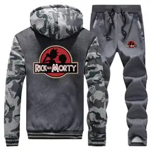 *#Best Price Rick And Morty Funny Anime Sweatshirt Winter Thick Fleece Hoodies Mens Casual New Jacket+Pant 2pcs Sets Men Hip Hop Streetwear *#Best Price Rick And Morty Funny Anime Sweatshirt Winter Thick Fleece Hoodies Mens Casual New Jacket+Pant 2pcs Sets Men Hip Hop Streetwear