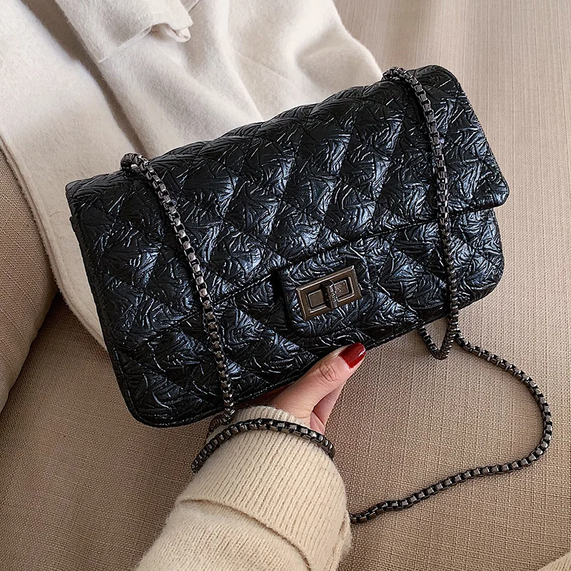 

Online Celebrity Rhombus Chain Bag Small Bag Women's 2020 Popular New Style Fashion Korean-style Versatile Shoulder Bag Fashion
