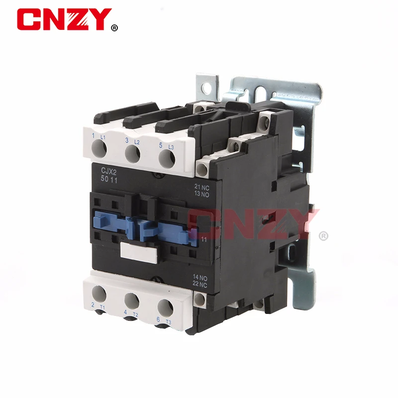 CJX2 5011 LC1 AC Contactor 50A 3 เฟส 3 ขดลวดแรงดันไฟฟ้า 380V 220V 110V 36V 24V Din Rail Mount 3