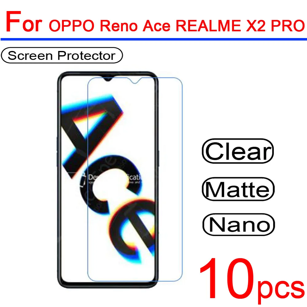 10 шт. Ультра прозрачная мягкая для REALME X2 PRO ЖК-экран Защитная крышка OPPO Reno Ace