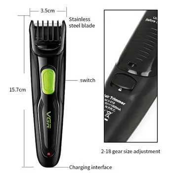 

Professional Electric Hair Clippers Beard Trimmer Barber Grooming Kits Shaver T4MB