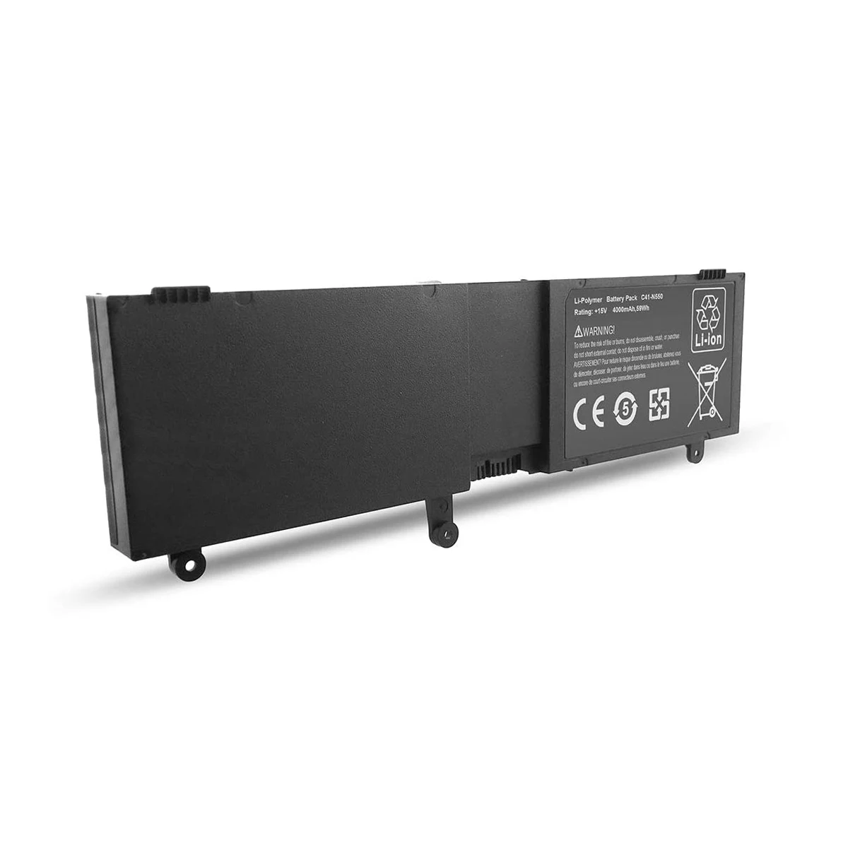 Bateria do Portátil C41-n550 15v 4000mah 59wh para Asus N550 N550j N550x47js N550x47jv N550x47jv-s N550x47jv-sl Q550lf Notebook - Imagem 5
