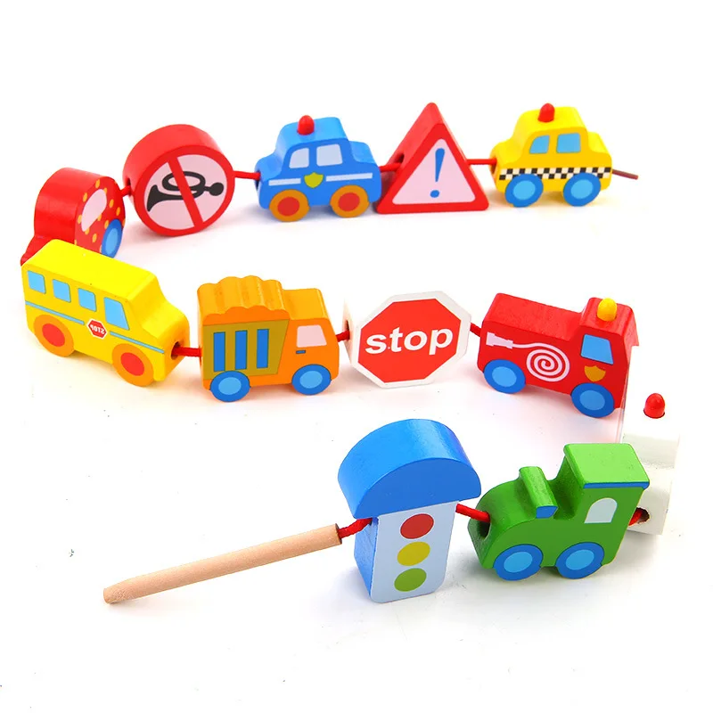 

Building Blocks CHILDREN'S Toy Baby Infant Beaded Bracelet Aged 1-2 Years Educational Early Childhood Have Wearing Rope Unisex B