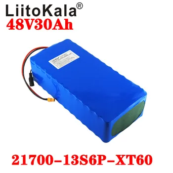 

LiitoKala 48V 30ah 21700 5000mAh 13S6P ebike battery 20A BMS 48v battery Lithium Battery Pack For Electric bike Electric Scooter