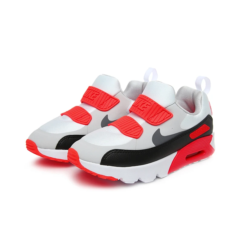Nike Air Max 90 детская оригинальная обувь для детей; сезон весна-осень; обувь на воздушной подушке удобные кроссовки#881927-002