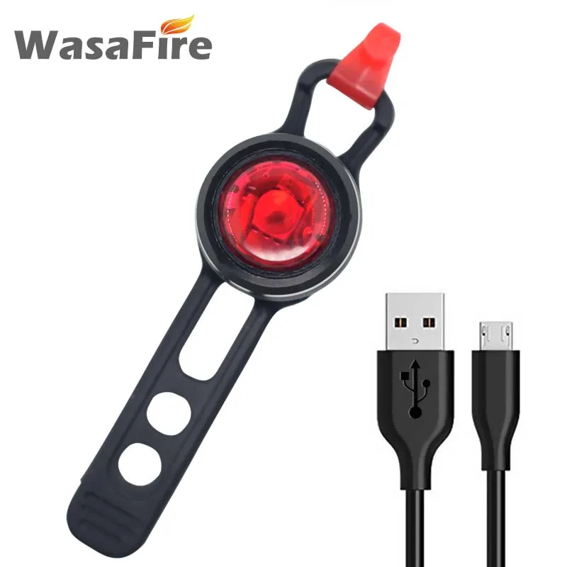 Задний светодиодный фонарь WasaFire для велосипеда зарядка через USB 3 режима