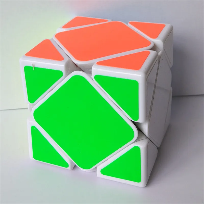 Shengshou Jiguang Skew Cube3x3 магический куб скоростные кубики Cubo Rubic магические Кирпичи Блок Головоломка подарок на год игрушки для детей