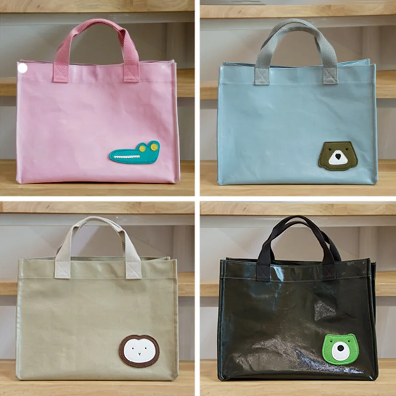 

Handbag Autumn New Style Korean-style Waterproof Candy-Colored Shopping Bag Simple Ladies' Versatile-Style Portable Storage Bag
