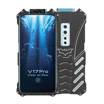 

R-JUST Metal Case For VIVO V17 Pro Back Cover Batman Luxury Aluminum Hard Protection Cover For VIVO V17 V15 Pro V15 Cases