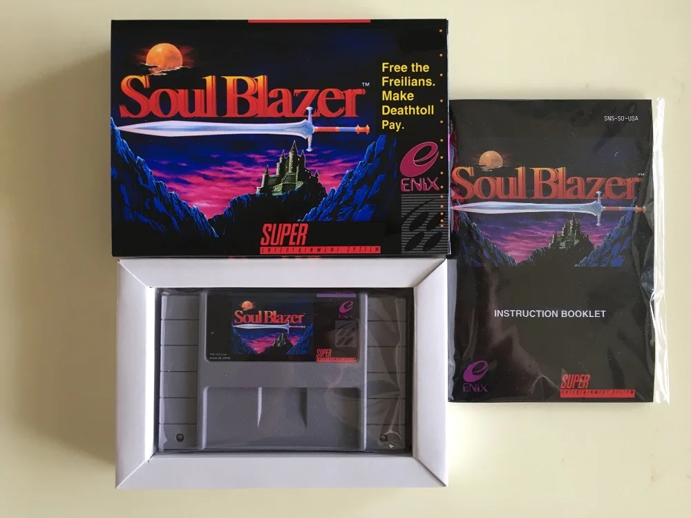 16Bit Games* Soul Blazer(версия США! Коробка+ руководство+ картридж