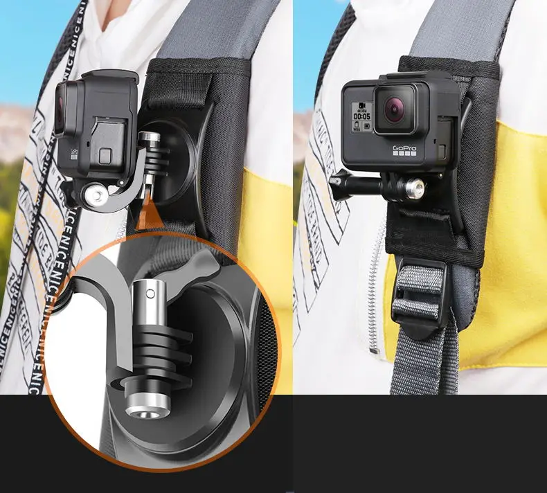 Клоун быстрая замена рюкзак сумка скоба для крепления для спортивной экшн-камеры Xiaomi Yi 4K Mijia Gopro Hero 345678 Sjcam SJ5000 SJ6/8/9 pro/Макс H9R Камера