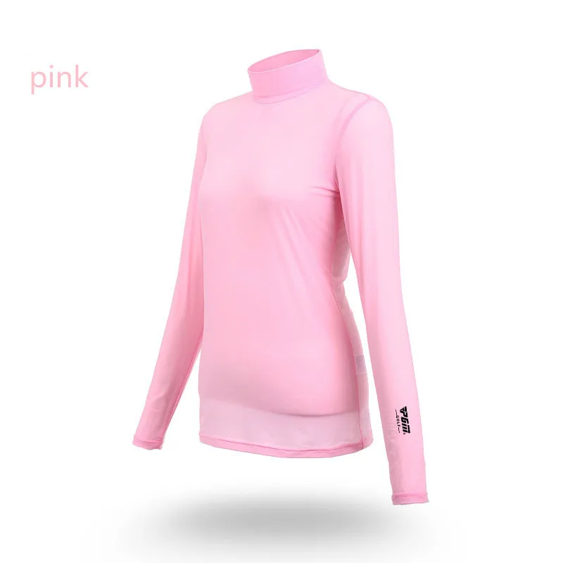 pink PGM гольф Базовая рубашка Солнцезащитная Одежда дышащая женская спортивная рубашка с длинными рукавами 4 цвета - Цвет: pink