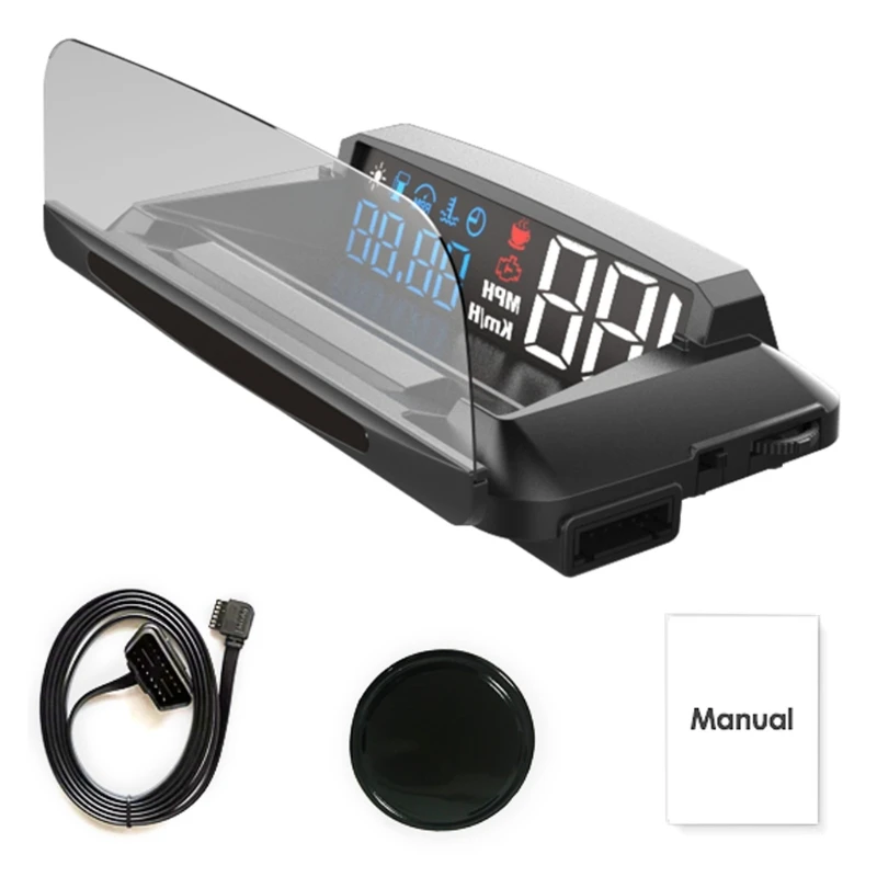 Проекционный дисплей P8DF L3 HUD цифровое спутниковое время OBD2 Автомобильная