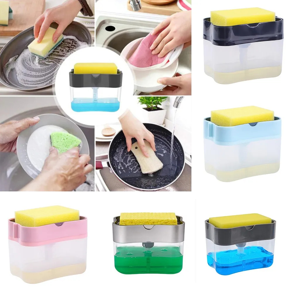 Дозатор для мыла с губкой 240 мл | Обустройство дома