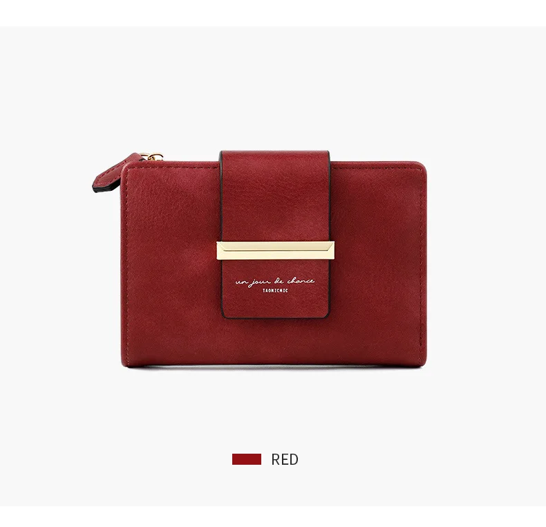 Женские короткие кошельки из искусственной кожи, женский бумажник ретро кошелек с застежкой-молнией для молодых девушек, многофункциональный кошелек для девушек