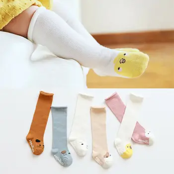 

Cartoon Animal Baby Stockings Socks Cute Cotton Knee High Socks Anti-Slip Toddler Little Baby Long Leg Warmer Kids Stockings