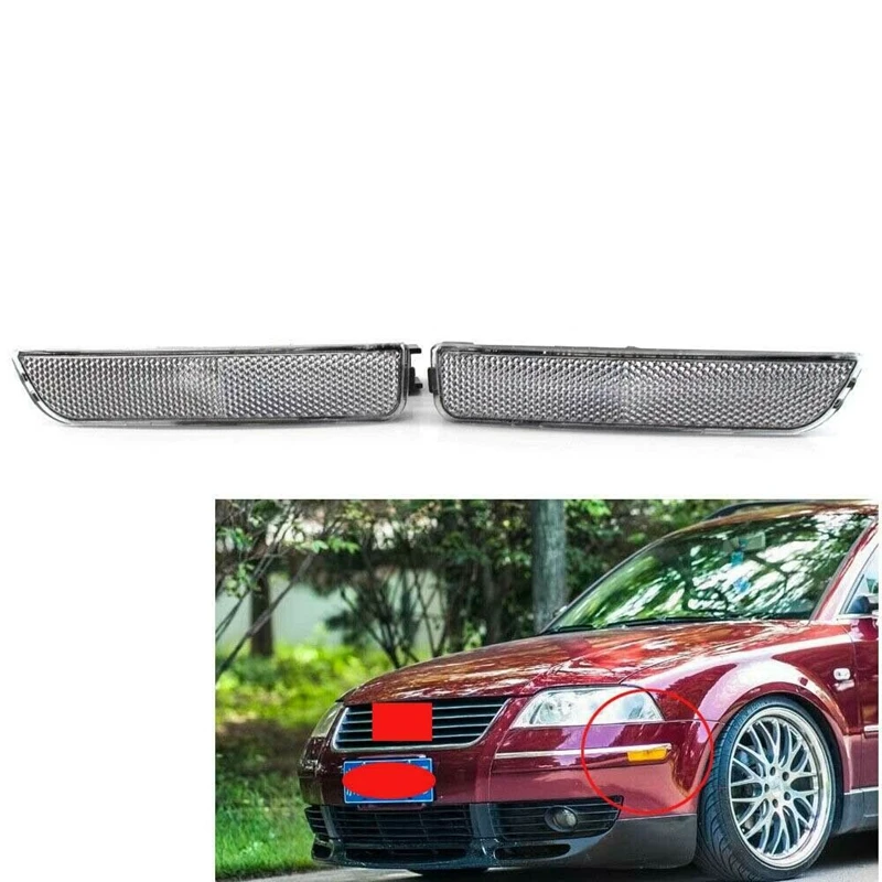 Автомобиль ясно бампер боковые габаритные светильник лампы для Passat 2001-2005 3B0945072 071