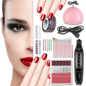 

Nail Set Professional Electric Manicure Machine Pen Pedicure Nail File Nail Tools Drill Nail Drill Machine Equipments