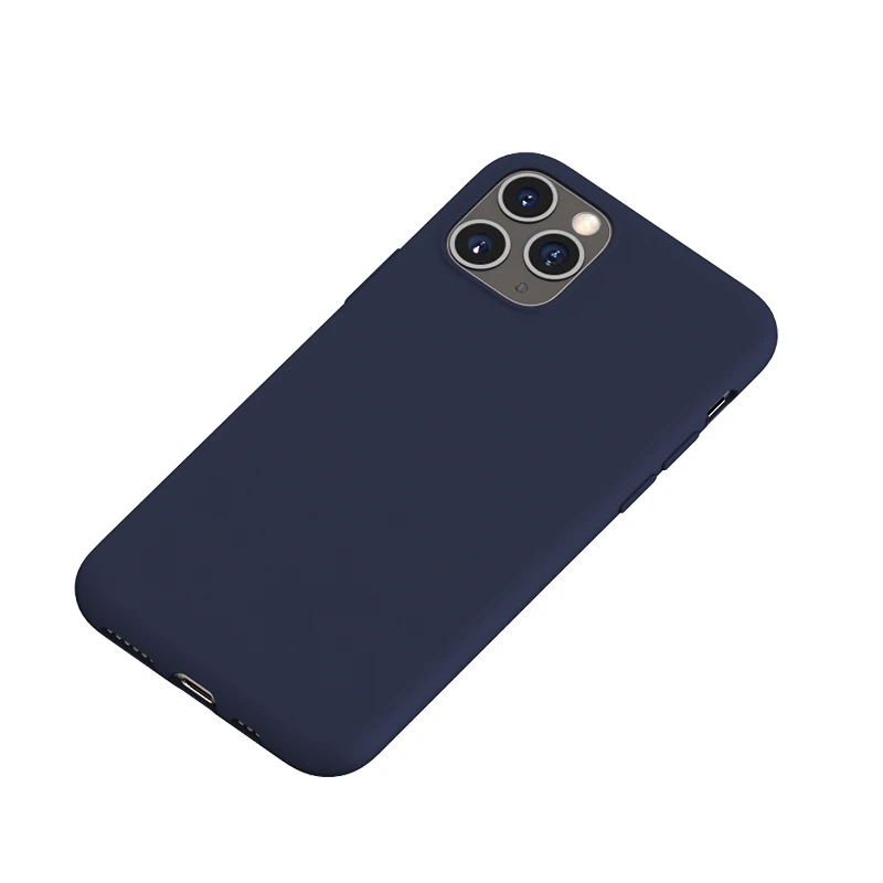 Синий Benks для iPhone 11/iPhone 11 Pro/iPhone 11 Pro Max сплошной цвет жидкий силиконовый защитный чехол - Цвет: Синий