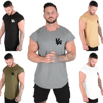 

2020 Fashion breathable Men's Short Sleeve T-Shirts Tight Running Fitness Shirt Slim Fit Quick-drying Shirts cotton NPD6