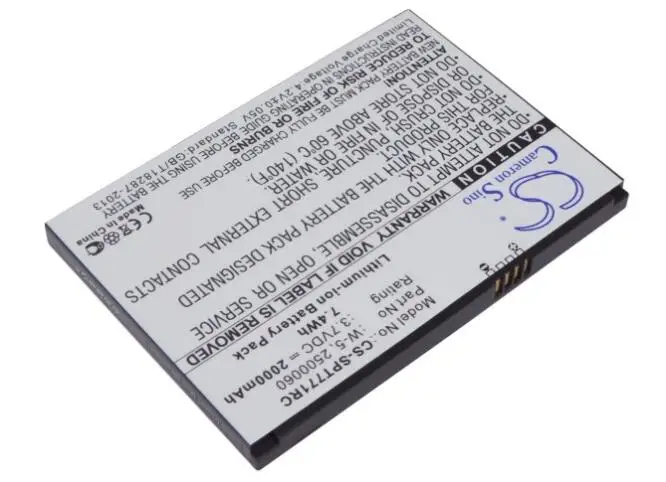 Cameron sino 2000 мАч батарея для at& T Unite UNITE-344B 2500031 2500060 W-5 для NETGEAR Aircard 782s для SPRINT 2500031 2500060
