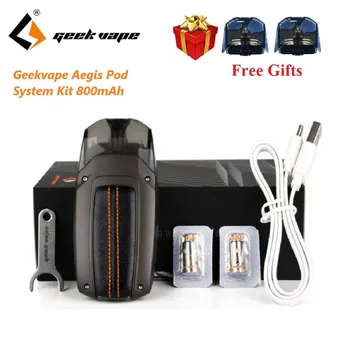 

With 2pcs pods! Geekvape Aegis Pod System Kit 800mAh Battery & 3.5ml Pod Waterproof Shockproof Dustproof Vape kit VS Aegis Boost