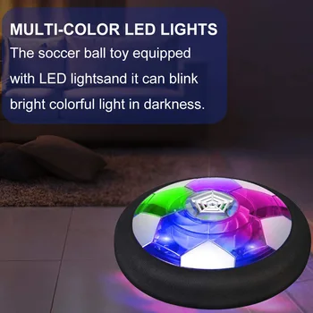 

Electric Magnetic Suspension Soccer Disk Latest Indoor Game Toy Led Light Glowing Sport Game Gift For Your Beloved Children