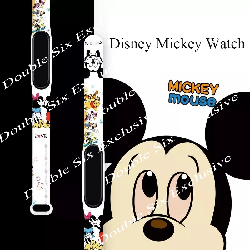 Disney Anime Cartoon Watch Cute Mickey Minnie Donald Duck Digital Electronic LED Children's Birthday Christmas Gift | Наручные часы
