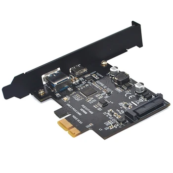 

USB3.1 Expansion Card, PCI Express to USB3.1 Type-A + Type-C Positive and Negative Expansion Card, Support MA