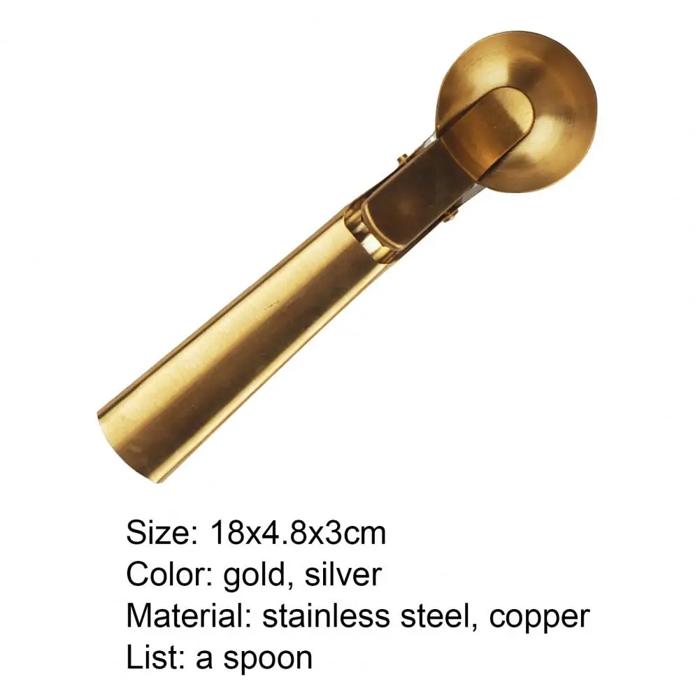 Handle Snowball Scoop Stainless Steel Ice Cream Digger Watermelon Baller Non-Stick Fruit Ice Ball Maker Spoon Kitchen Tools